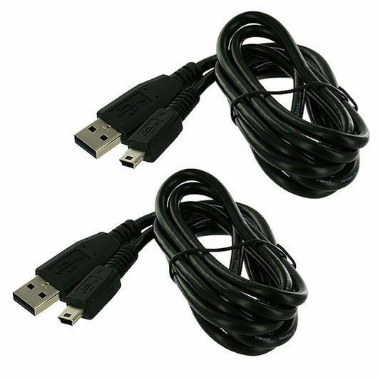 2 x 3FT For Sony Playstation 3 PS3 Wireless Controller USB Charging Cord Cable