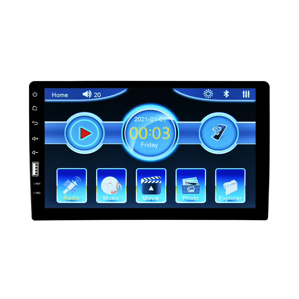 9" Single 1 Din Car Stereo Radio Bluetooth FM USB Touch Screen MP5 Player + MIC