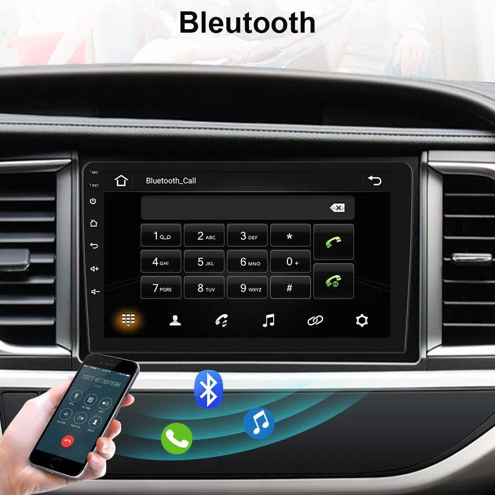 10.1'' Double 2 Din Android 13 Touch Screen Car Stereo Radio GPS WIFI BT Carplay