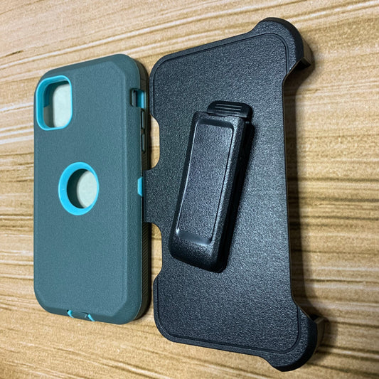 CHARCOAL GRAY & TEAL IPHONE 12/12 PRO ONLY