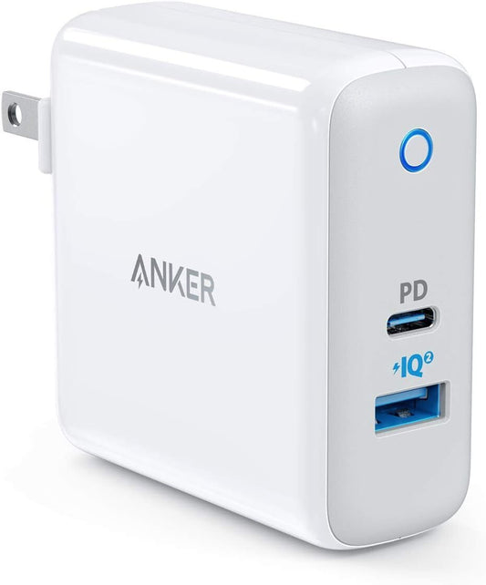 Anker PowerPort PD 2 Port 32W Wall Charger Adapter USB-C&USB for iPad /iPhone 13