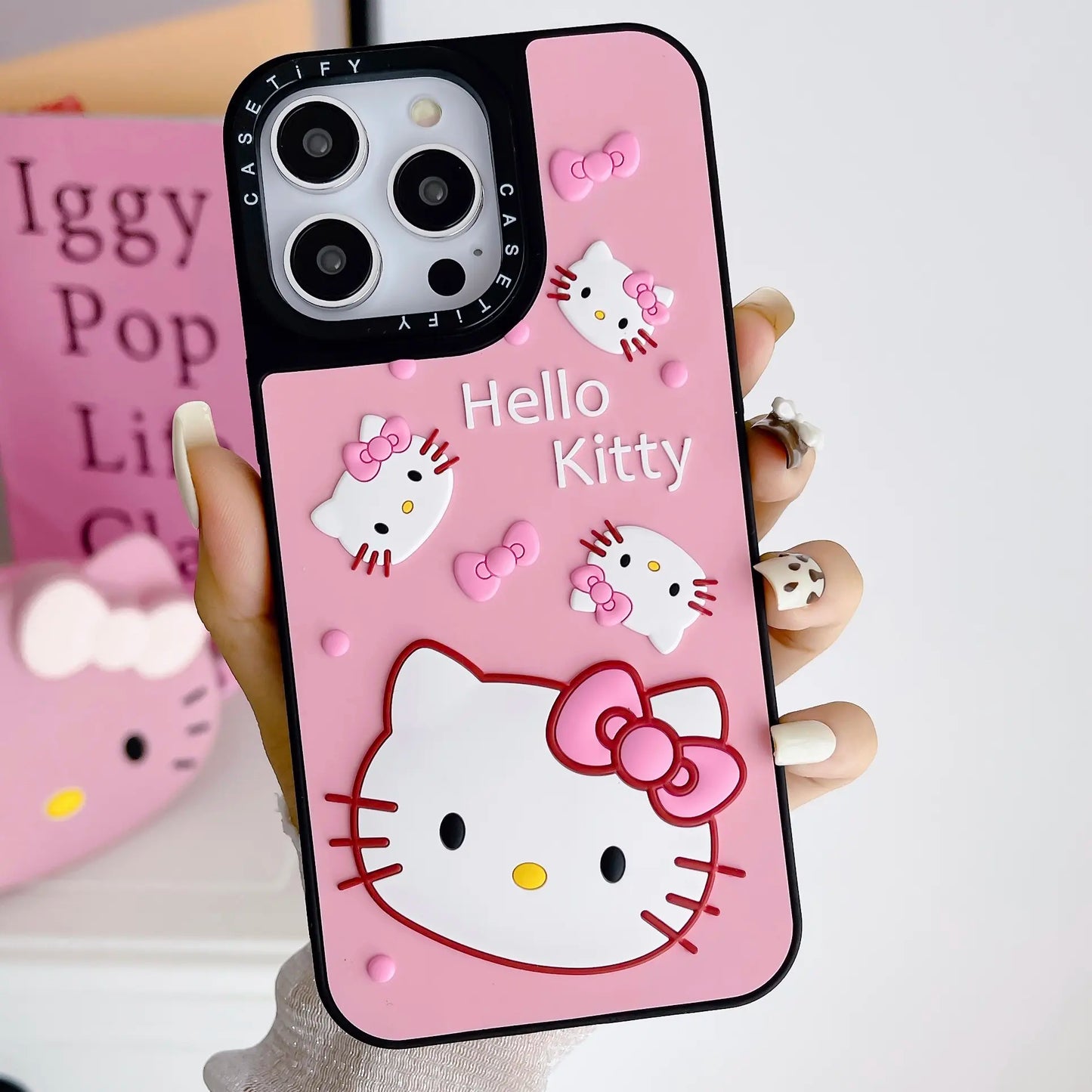 Cartoon 3D Hello Ki Cat TPU Phone Case for iPhone