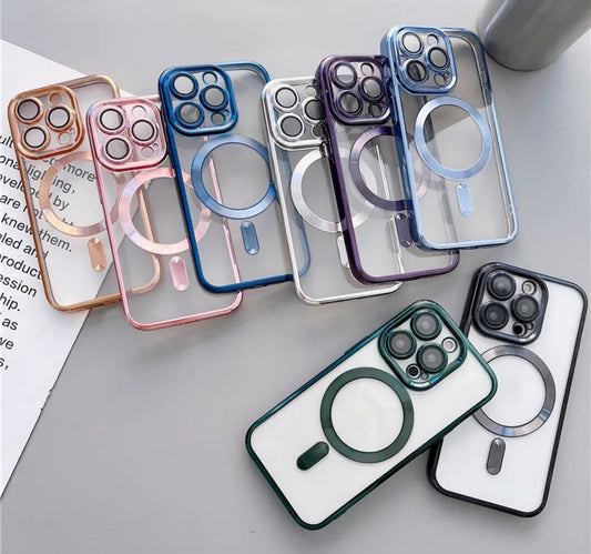 Magnetic Case Cover Shockproof Wireless Charging For Magsafe Cell Phone Case For IPhone