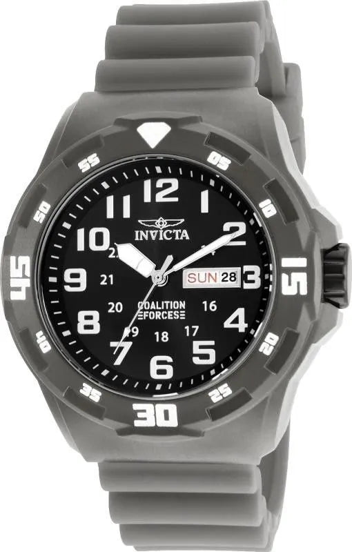 Invicta 25325 Men's 'Coalition Forces' Quartz Stainless Steel and Silicone Watch