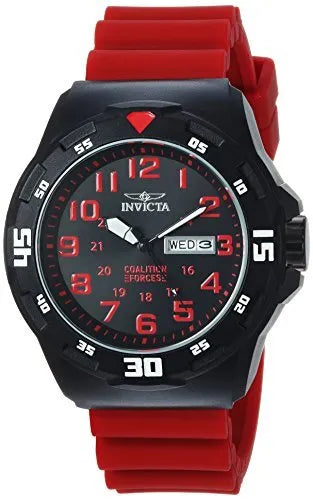 Invicta Men's 'Coalition Forces' Quartz Stainless Steel and Silicone Watch 25327