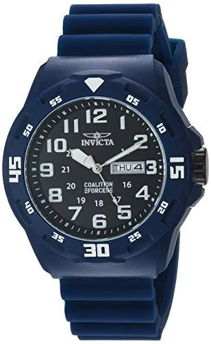 Invicta 25324 Men's 'Coalition Forces' Quartz Stainless Steel and Silicone Watch