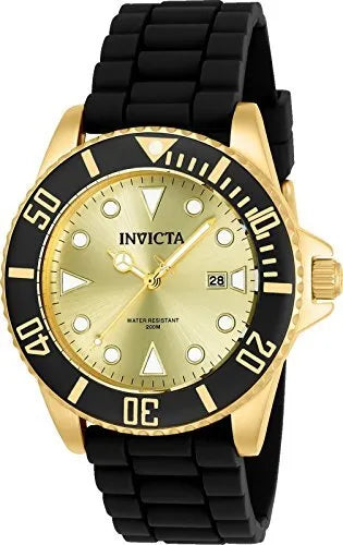 Invicta Men's 'Pro Diver' Quartz Stainless Steel and Silicone Watch 90302